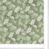 Printed Cotton - Natural Holiday - 009 - Sage