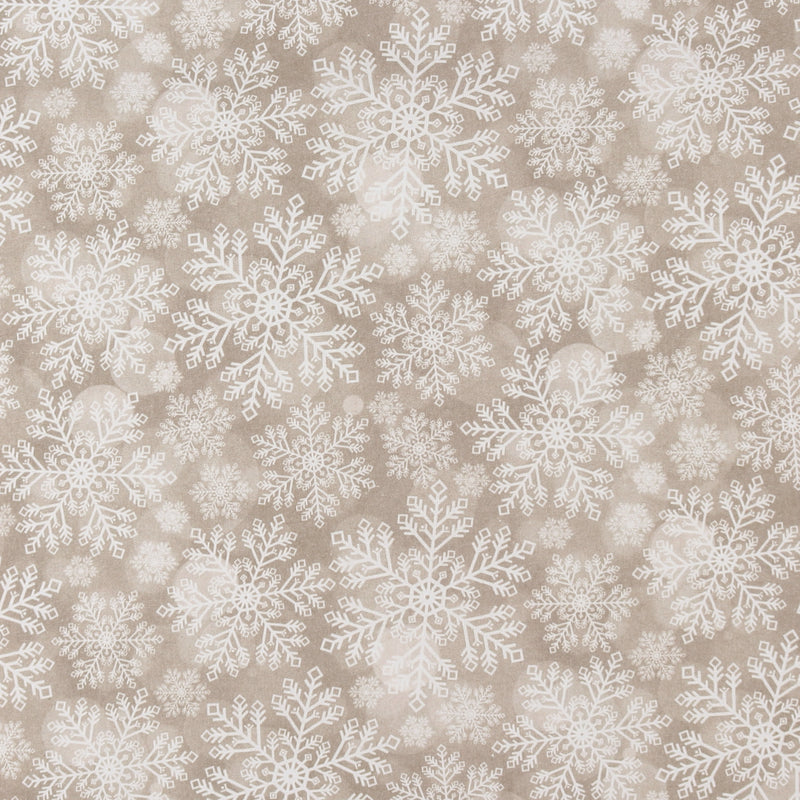 Printed Cotton - Natural Holiday - 010 - Taupe