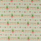 Coton imprimé - Ferme festive - 004 - Sauge
