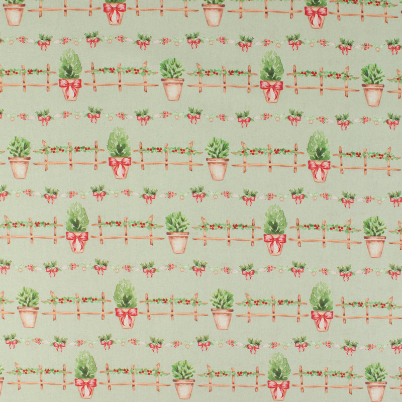 Coton imprimé - Ferme festive - 004 - Sauge