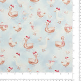 Coton imprimé - Ferme festive - 005 - Bleu Pâle