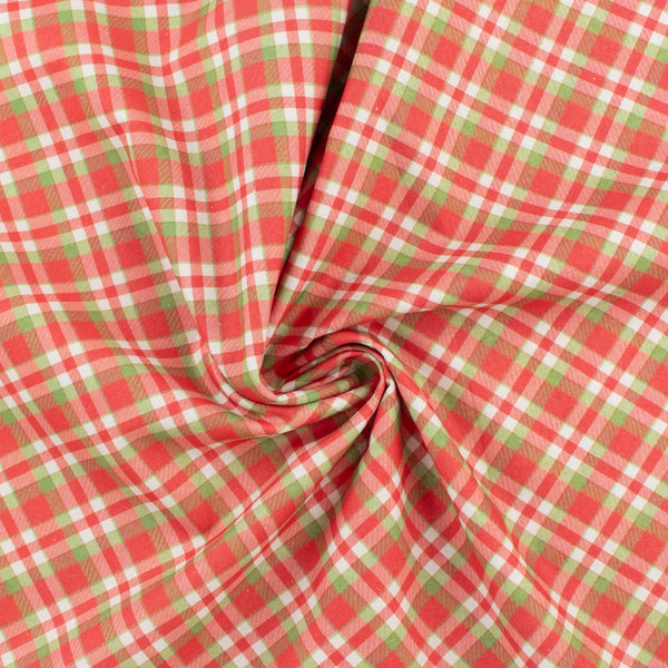 Printed Cotton - Festive Farm - 006 - Red