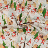 Printed Cotton - Holiday Joy - 001 - White
