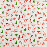 Printed Cotton - Holiday Joy - 002 - White