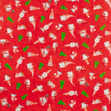 Coton imprimé - Joie des Fêtes - 003 - Rouge