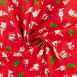 Coton imprimé - Joie des Fêtes - 003 - Rouge