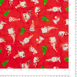 Coton imprimé - Joie des Fêtes - 003 - Rouge