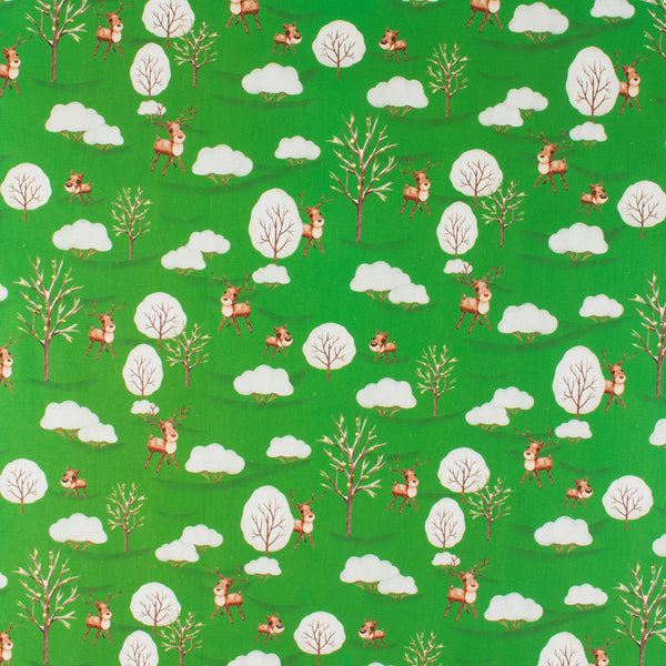 Printed Cotton - Holiday Joy - 005 - Green