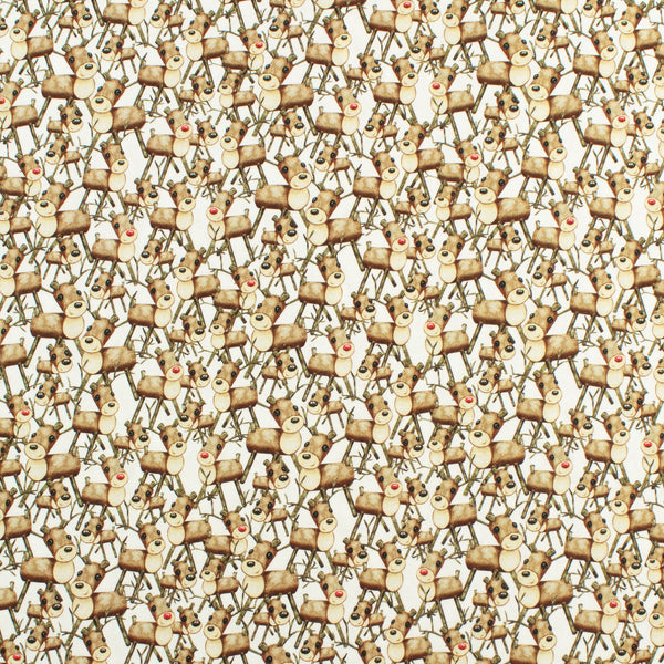 Printed Cotton - Holiday Joy - 006 - White