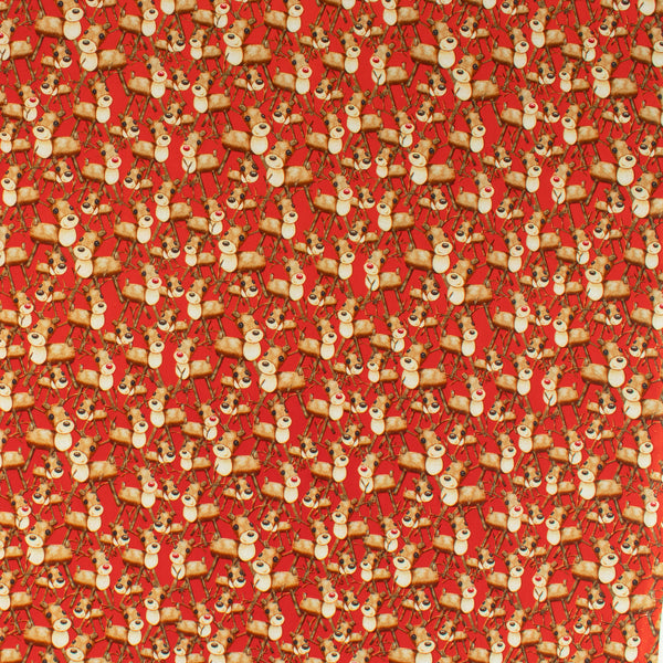 Printed Cotton - Holiday Joy - 007 - Red