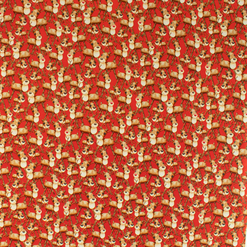 Printed Cotton - Holiday Joy - 007 - Red