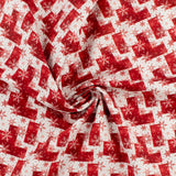 Printed Cotton - Holiday Joy - 009 - White