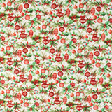 Printed Cotton - Holiday Joy - 010 - White