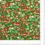 Coton imprimé - Joie des Fêtes - 011 - Vert