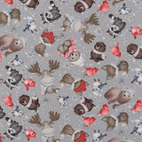 Printed Cotton - Rocky Mountain Holiday - 002 - Grey