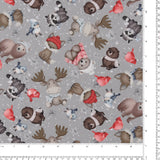 Printed Cotton - Rocky Mountain Holiday - 002 - Grey