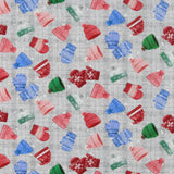 Coton imprimé - Rocheuses en fête - 006 - Gris