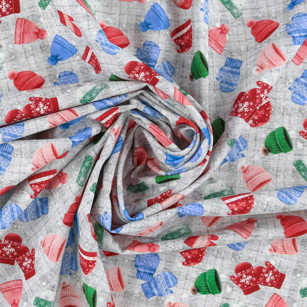 Coton imprimé - Rocheuses en fête - 006 - Gris