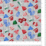 Coton imprimé - Rocheuses en fête - 006 - Gris