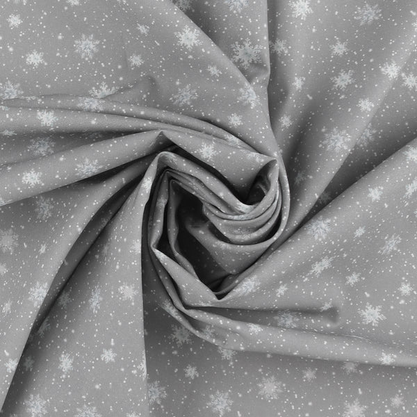 Coton imprimé - Rocheuses en fête - 008 - Gris