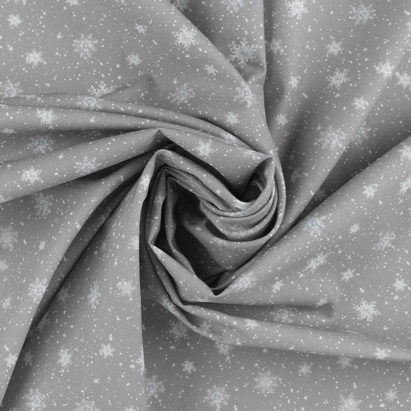 Coton imprimé - Rocheuses en fête - 008 - Gris