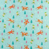 Printed Cotton - Holiday Brights - 001 - Aqua