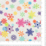 Printed Cotton - Holiday Brights - 003 - White