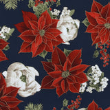 Coton imprimé - Noël élégance II - 002 - Marine