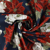 Coton imprimé - Noël élégance II - 002 - Marine
