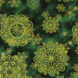 Printed Cotton - Elegance Christmas II - 007 - Green