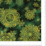 Printed Cotton - Elegance Christmas II - 007 - Green
