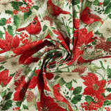 Printed Cotton Elegance Christmas III - 010 - White