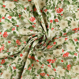 Printed Cotton Elegance Christmas III - 014 - White