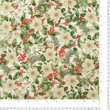 Printed Cotton Elegance Christmas III - 014 - White