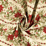 Coton imprimé Noël élégance III - 018 - Crème
