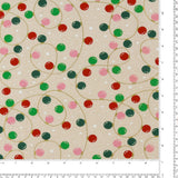 Printed Cotton - Homespun Holidays III - 002 - Natural