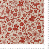 Coton imprimé - <Homespun Holidays III> - 005 - Rouge