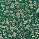 Coton imprimé - &lt;Homespun Holidays III&gt; - 006 - Vert