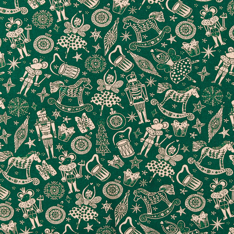 Coton imprimé - &lt;Homespun Holidays III&gt; - 006 - Vert