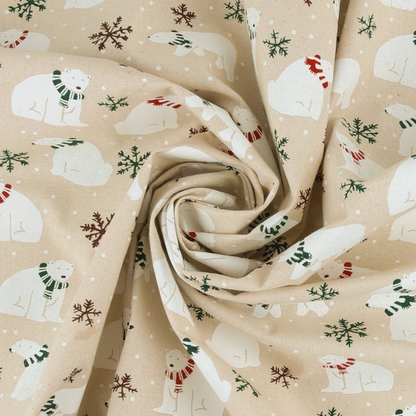 Printed Cotton - Homespun Holidays III - 007 - Natural