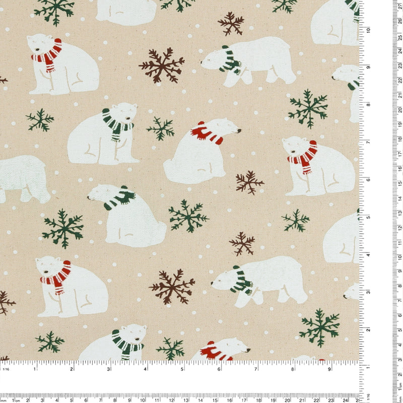 Printed Cotton - Homespun Holidays III - 007 - Natural