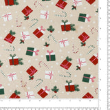 Coton imprimé - <Homespun Holidays III> - 008 - Naturel