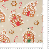 Holiday Homespun - Gingerbread House - 001 - Natural
