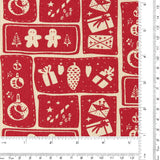 <Holiday Homespun> - Écusson de Noel - 006 - Naturel