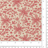 Holiday Homespun - Holly stars - 007 - Natural