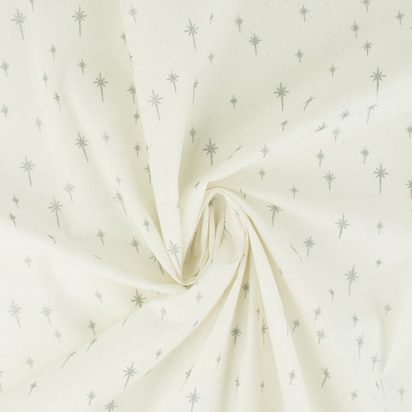 Printed Cotton - Holiday Mixer - 001 - White & Silver