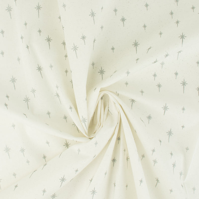 Coton imprimé - Assortiment des Fêtes - 001 - Blanc et Argent