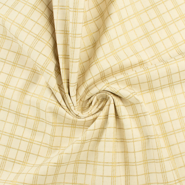 Printed Cotton - Holiday Mixer - 012 - Cream & Gold