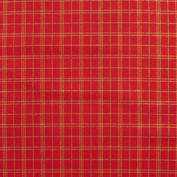 Printed Cotton - Holiday Mixer - 013 - Rouge & Gold