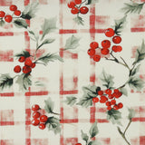 Christmas Botanics - Berry Plaid - 003 - Offwhite
